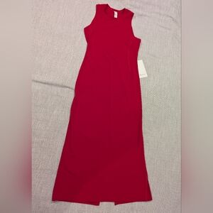 Dark Red Lululemon All Aligned Midi Dress